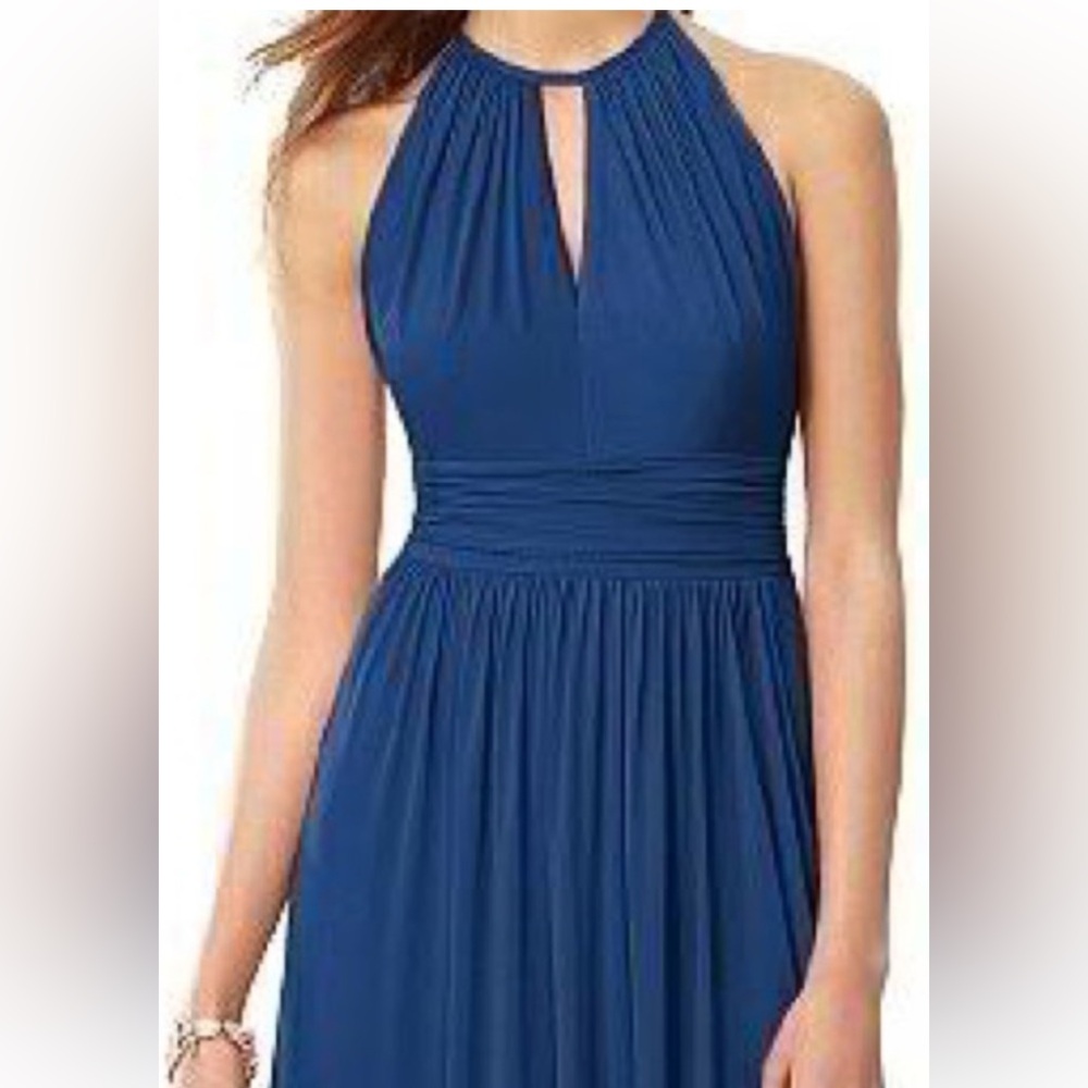 Elegant Empire Waist Halter Dress, Size 10